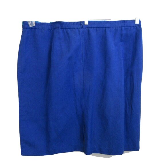 Positive Attitude Women’s 2-Piece Suit Jacket Skirt Size 26 Blues Linen Blend - Picture 6 of 14